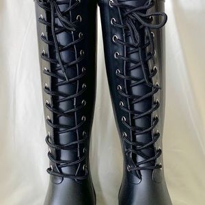 ROMA Women’s OPINCA Lace-Up Rain Boots